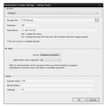 SnapCrab_Commandline Encoder Settings - Editing Preset_2013-8-19_17-33-19_No-00