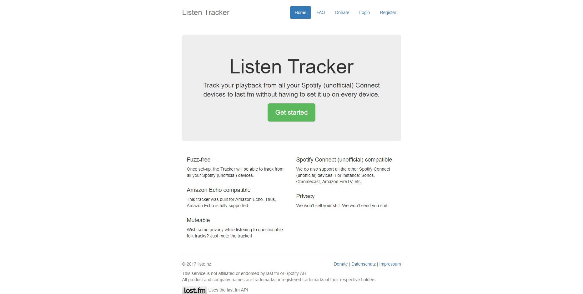 Listen Tracker